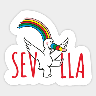 Sevilla retro retro expo 92 Seville Spain travel travelling tourism Expo 92 Sticker